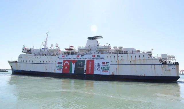 Türkiye’nin 17. İyilik Gemisi Gazze’ye Ulaşmak Üzere El-Ariş Limanı’na Demir Atacak