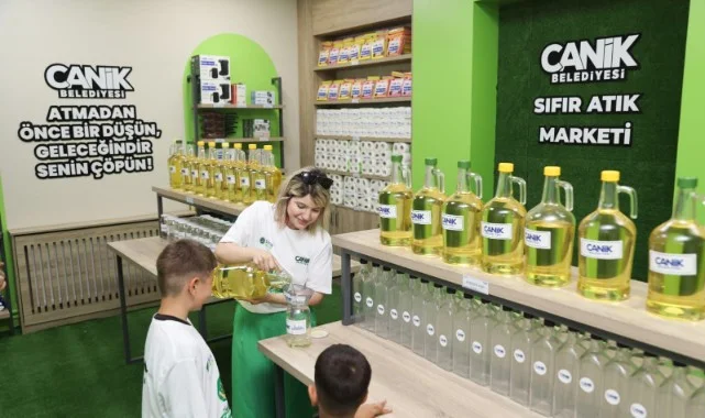Canik'teki Bu Markette Para Geçmiyor: Aile Ekonomisine Dev Katkı