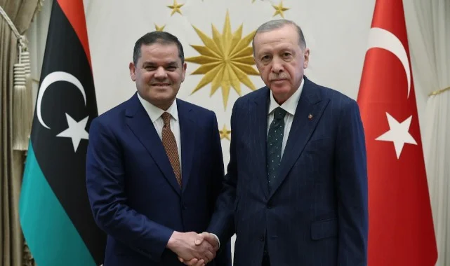 Cumhurbaşkanı Erdoğan, Libya Milli Birlik Hükümeti Başbakanı Dibeybe İle Görüştü