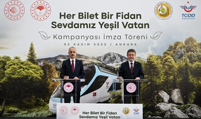 Her YHT Biletine Bir Fidan: Bakanlıklardan Yeşil Vatan Protokolü