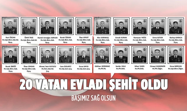 MSB, Şehit Olan Askerlerin Kimlik Bilgilerini Paylaştı 