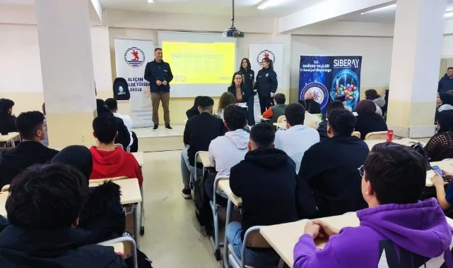Samsun Alaçam’da 315 Öğrenciye SİBERAY Kapsamında Bilgilendirme Semineri