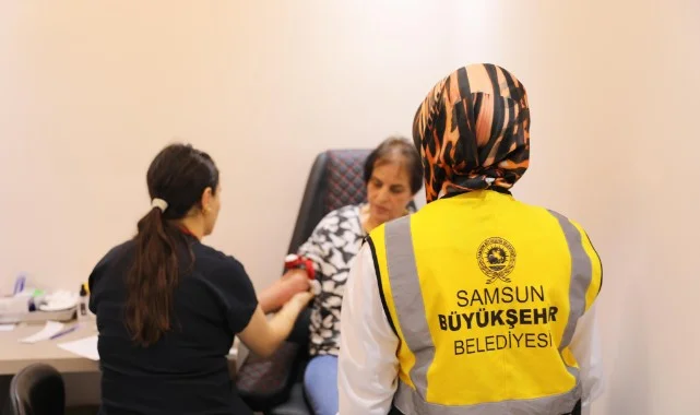 Samsun Büyükşehir Belediyesi’nden Yaşlılara Sosyal ve Sağlık Desteği
