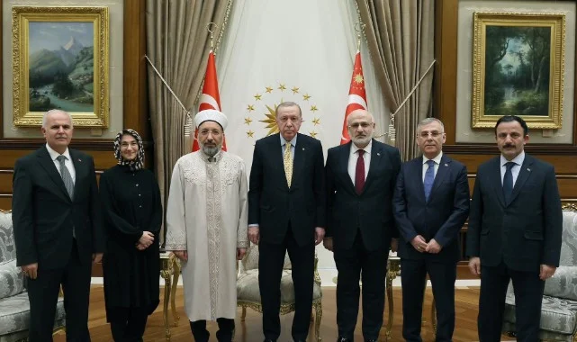Cumhurbaşkanı Erdoğan, Diyanet İşleri Başkanı Arpaguş’u Kabul Etti