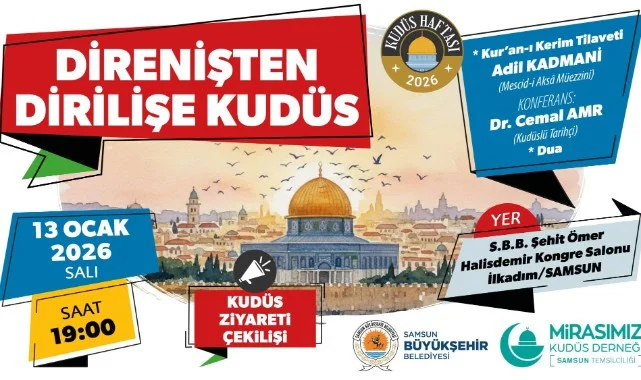 Direnişten Dirilişe Kudüs Programı Samsun’da Düzenlenecek