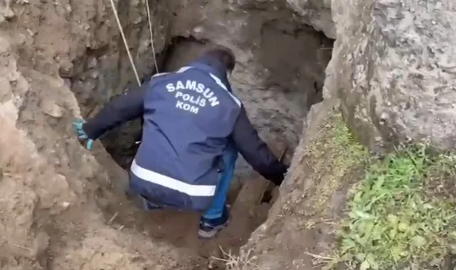 Samsun'da "Kanalizasyon" Dediler, 6 Metrelik Define Çukuru Açarken Yakalandılar