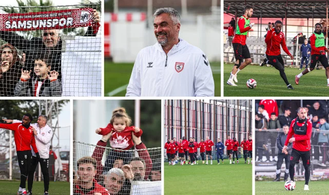 Samsunspor, Trabzonspor Maçı Öncesi Taraftar Desteğiyle Sahaya İndi