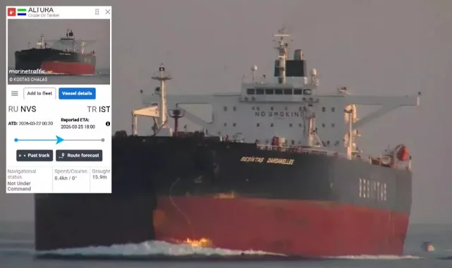 İstanbul Boğazı’na 26 Kilometre Kala Türk Petrol Tankerine Dron İsabet Etti
