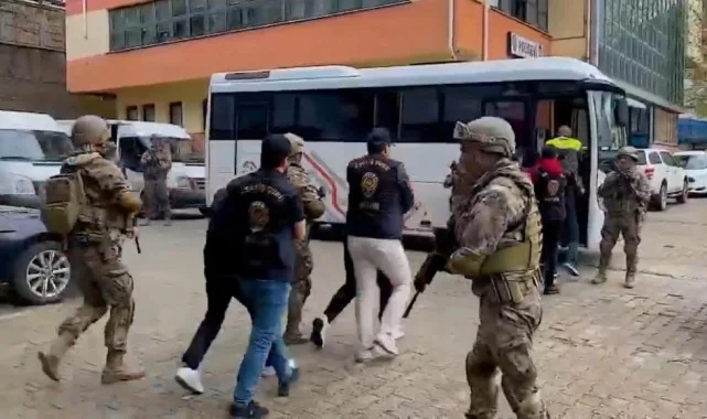 22 İlde Suç Örgütlerine Yönelik Düzenlenen Operasyonlarda 32 Şüpheli Yakalandı 