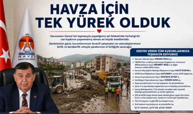 HAVZA İÇİN TEK YÜREK OLDUK