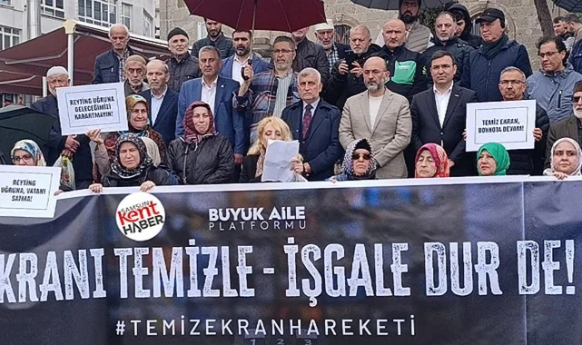 Samsun'da Temiz Ekran Hareketi televizyon yayınlarına tepki gösterdi
