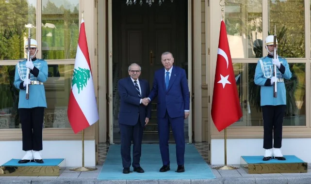 Cumhurbaşkanı Erdoğan, Lübnan Başbakanı Nevvaf Salam'ı Kabul Etti