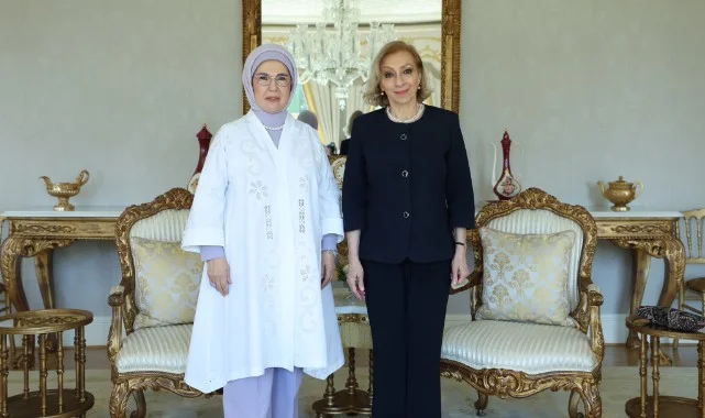 Emine Erdoğan, Lübnan Başbakanı'nın Eşi Sahar Selam'ı İstanbul'da Ağırladı