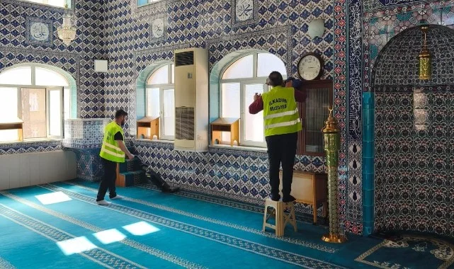 İlkadım’ın İbadethanelerinde Hijyen İçin Yoğun Mesai