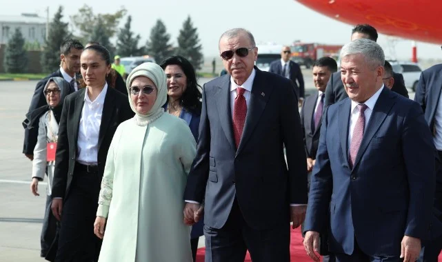 Cumhurbaşkanı Erdoğan Kırgızistan'da