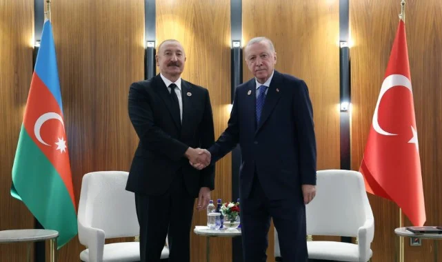 Cumhurbaşkanı Erdoğan, Azerbaycan Cumhurbaşkanı Aliyev İle Görüştü