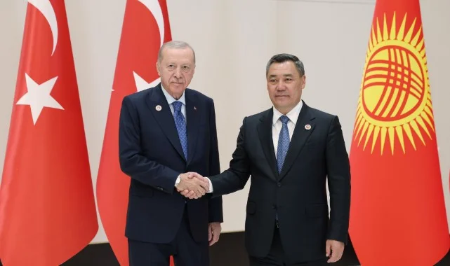 Cumhurbaşkanı Erdoğan, Kırgızistan Cumhurbaşkanı Caparov İle Görüştü
