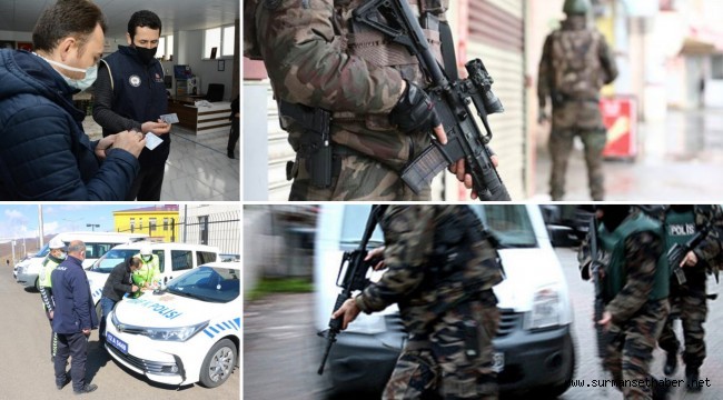 60 Bin Kolluk Kuvvetiyle Ülke Genelinde Güven Huzur Uygulaması Gerçekleştirildi