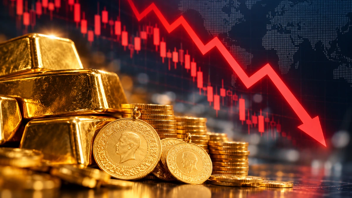 Altın Haftaya Sert Düşüşle Başladı: Gram Altın 6 Bin 576 TL Seviyesinde