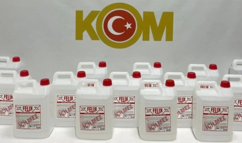 Atakum’da Kaçak Etil Alkol Operasyonu