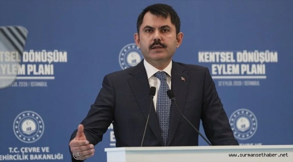 Bakan Kurum: 1,5 milyon konutun dönüşümü 5 yıl içerisinde yapılacak