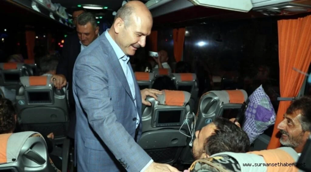Bakanı Soylu Çorum ve Amasya'da trafik denetimine katıldı