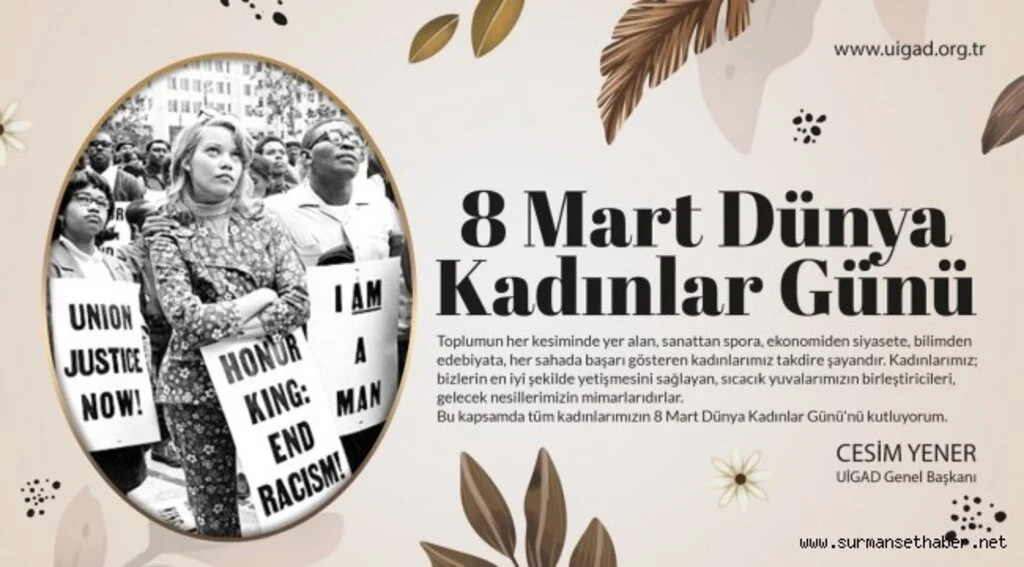 BAŞKAN CESİM YENER'DEN KADINLAR GÜNÜ MESAJI