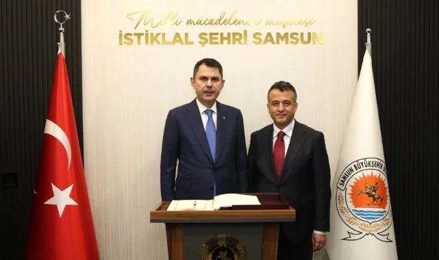 Başkan Doğan, Bakan Murat Kurum'u Makamında Ağırladı