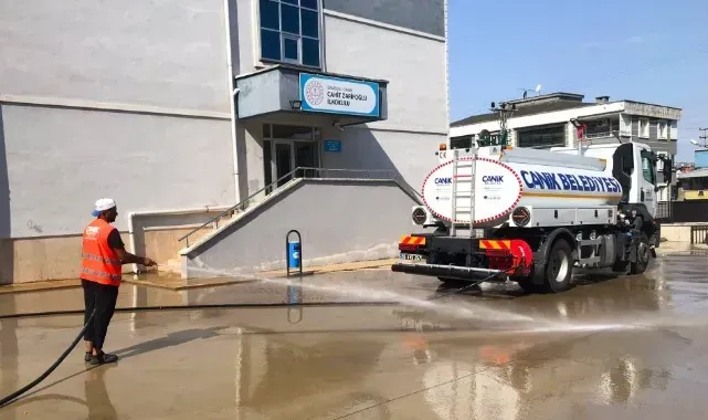 Canik'te Okullar Yeni Eğitim Yılına Hazırlanıyor