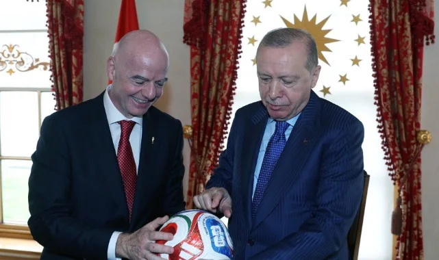Cumhurbaşkanı Erdoğan, FIFA Başkanı Infantino’yu İstanbul’da Kabul Etti