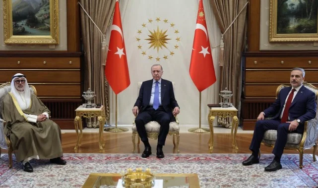 Cumhurbaşkanı Erdoğan, Kuveytli Bakanı Külliye’de Kabul Etti