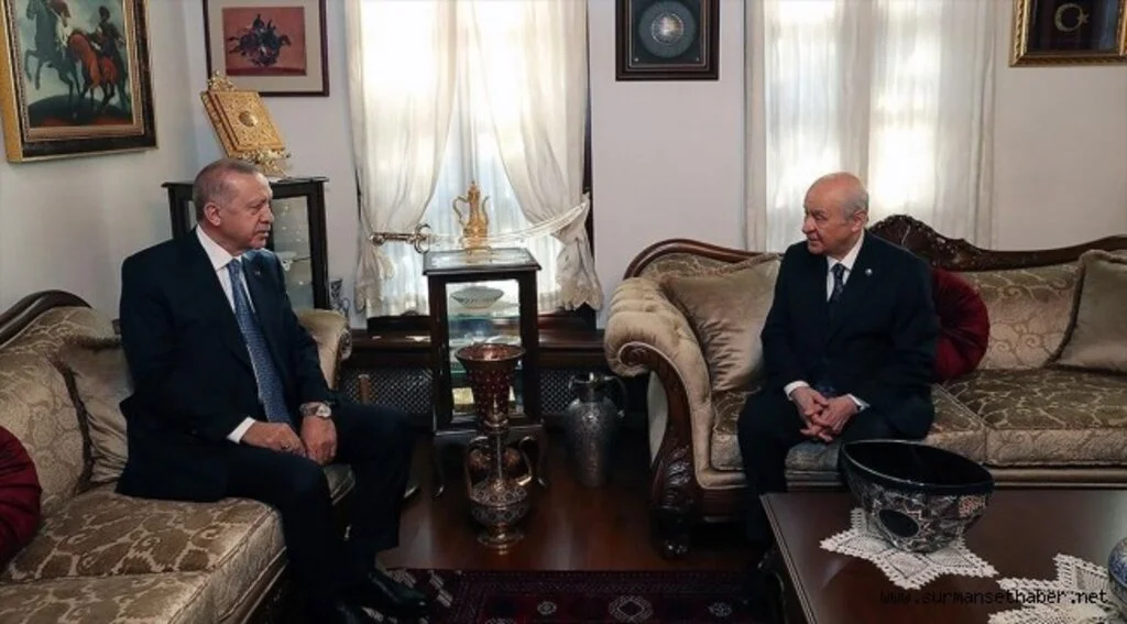 Cumhurbaşkanı Erdoğan, MHP Genel Başkanı Bahçeli ile bir araya geldi