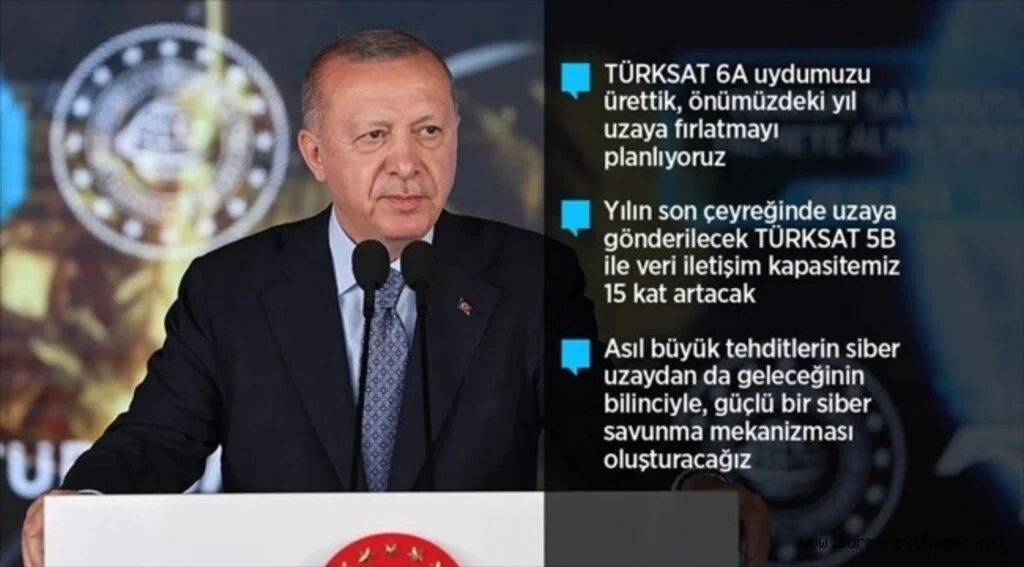 Cumhurbaşkanı Erdoğan Türksat 5A Uydusu'nu hizmete aldı