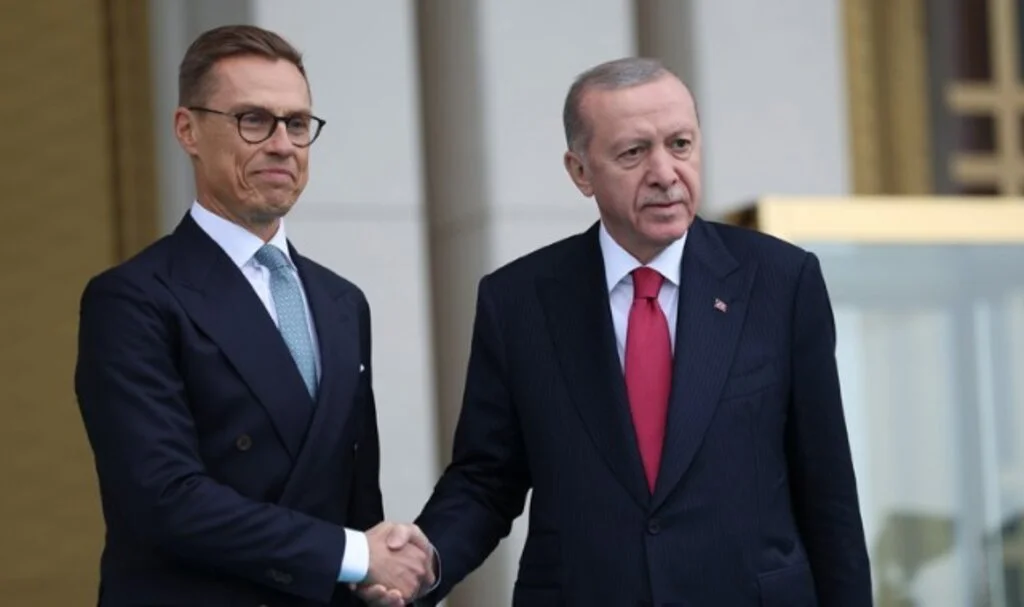 Finlandiya Cumhurbaşkanı Stubb Cumhurbaşkanlığı Külliyesinde
