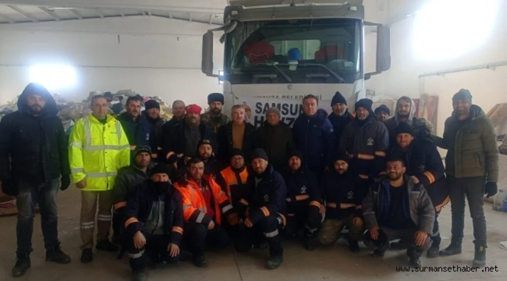 Havza Belediye Başkanı Sebahattin Özdemir deprem bölgesinde