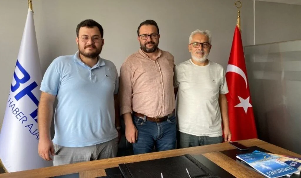 Mustafa Acar ve Enes Buğra Çatal'dan Birlik Haber Ajansına-BHA ziyaret
