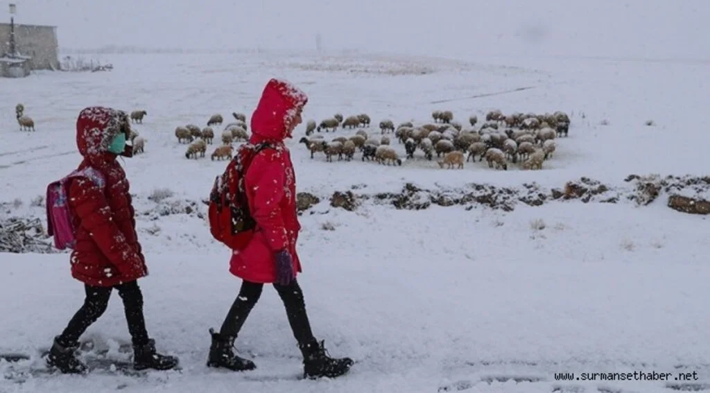 Olumsuz hava şartları nedeni ile birçok ilde eğitime ara verildi