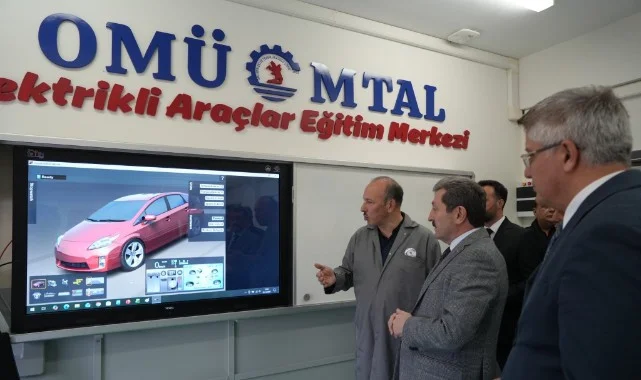 OMÜ MTAL’de Türkiye’nin İlk Elektrikli Araçlar Eğitim Merkezi Hizmete Girdi