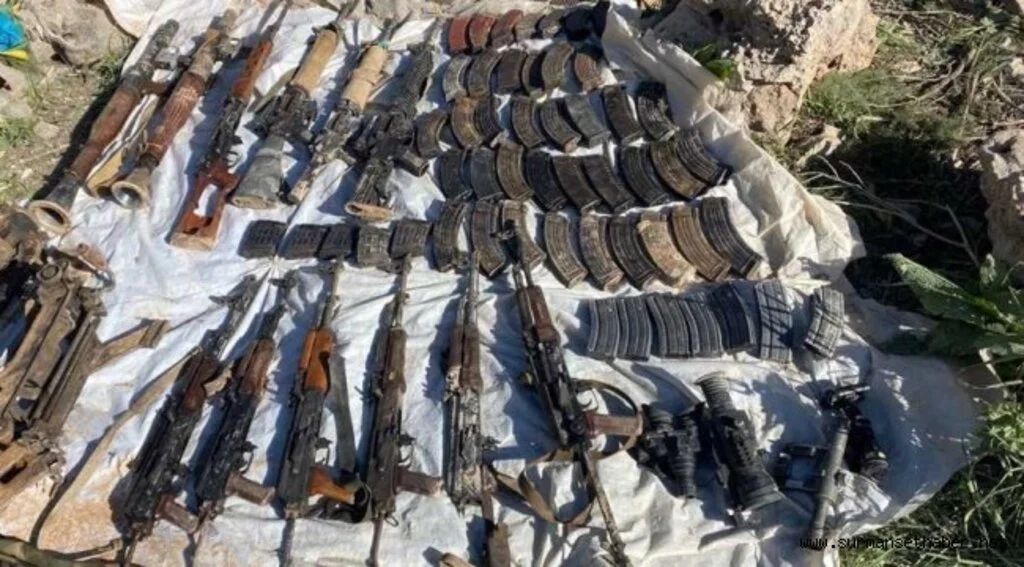 Pençe-Kilit Operasyonu’nda Teröristlere Ait Çok Sayıda Silah ve Mühimmat Ele Geçirildi