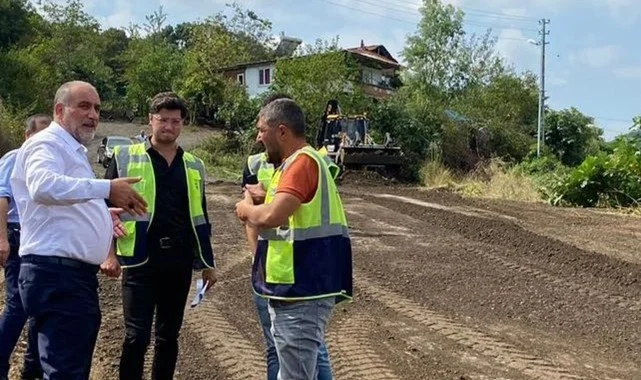 Samsun Canik'te Kırsalda Ulaşım Atağı Devam Ediyor