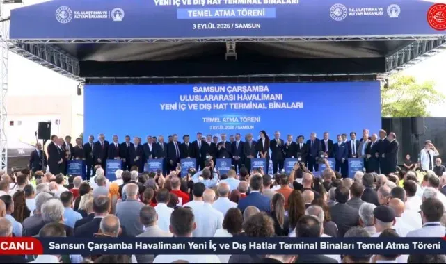 Samsun Çarşamba Havalimanı’nda Tarihi Gün! Yeni Terminalin Temeli Atıldı