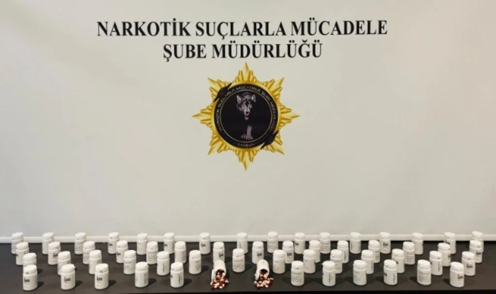 Samsun’da Uyuşturucu Operasyonu: 3.472 Adet Sentetik Ecza Ele Geçirildi