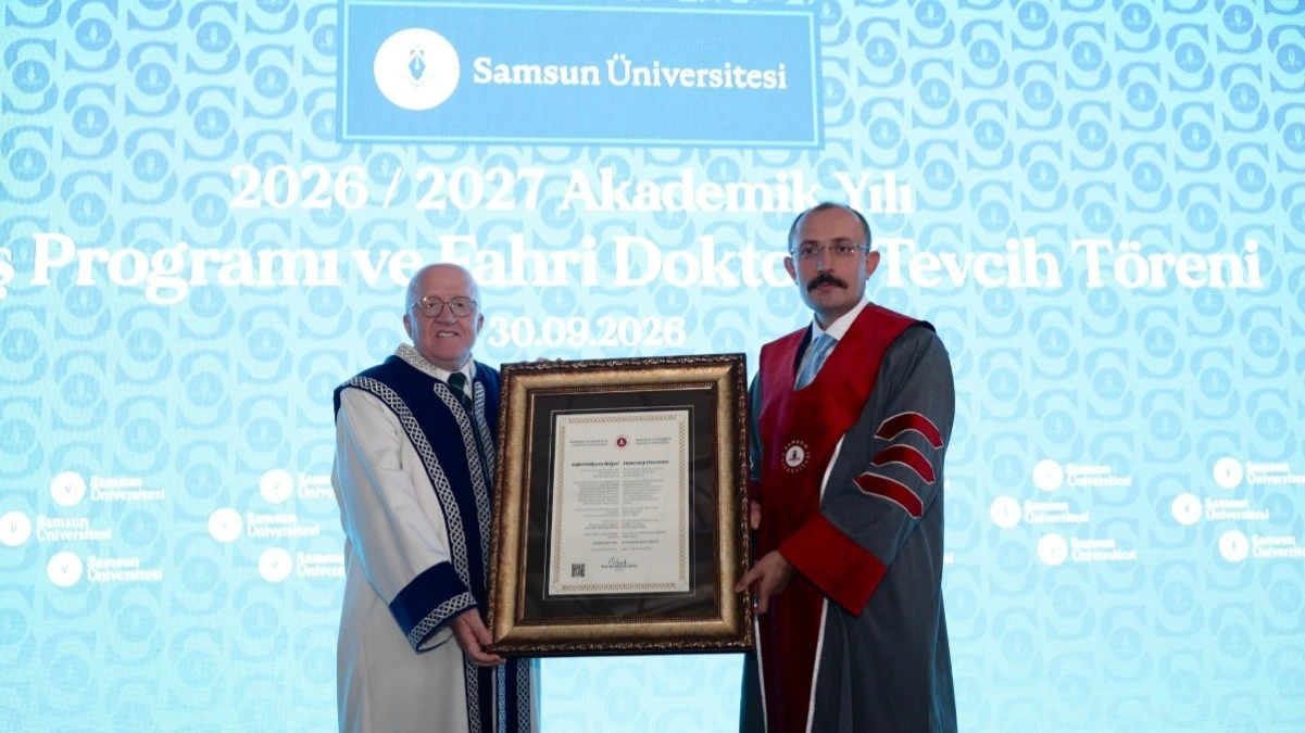 Samsun Üniversitesi’nden Dr. Mehmet Muş’a Fahri Doktora Unvanı Verildi