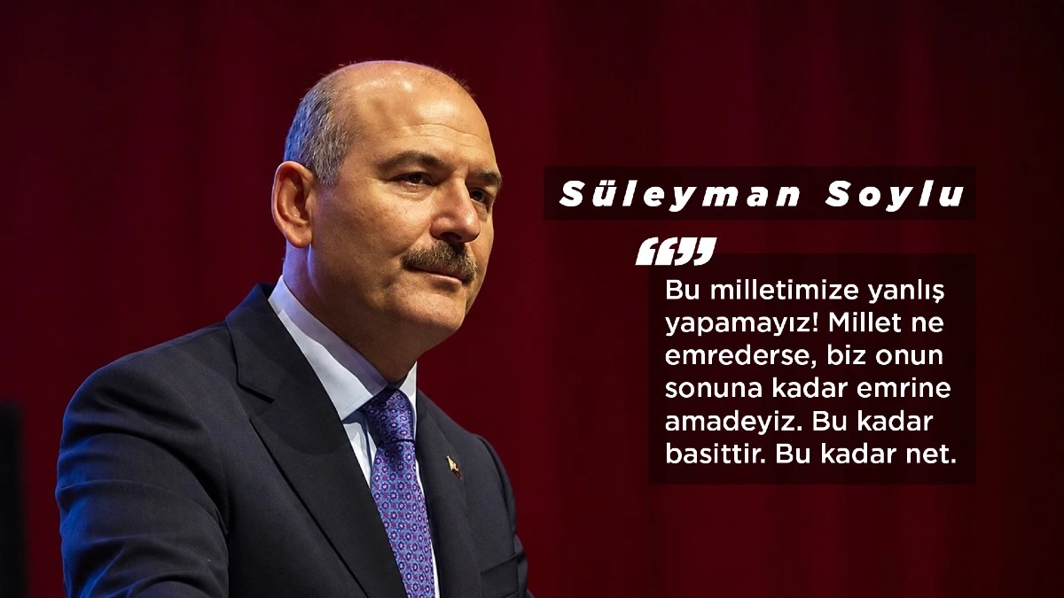 Süleyman Soylu’dan dikkat çeken mesaj: “Kim yanlış yaparsa, bu davanın onunla işi yoktur!”