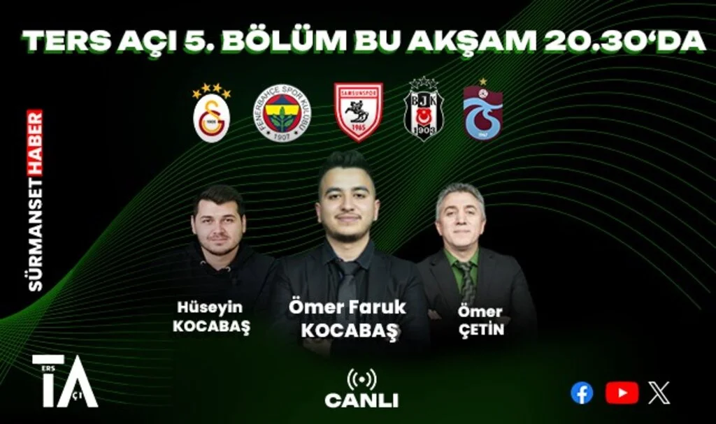 Ters Açı 5.Bölümü ile Bu Akşam 20:30'da Canlı Yayında Sizlerle...