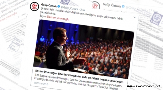 Ünlü İş Adamı Galip Öztürk'ten İmamoğlu'na Jet Yanıt