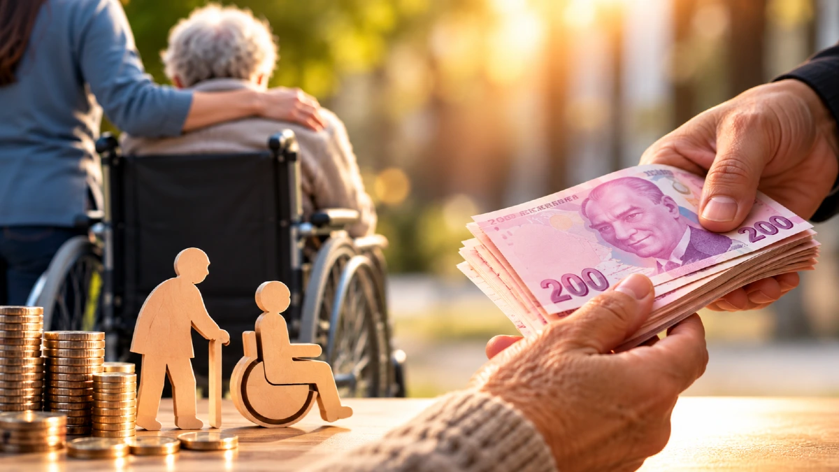 Yaşlı ve Engelli Aylıkları Hesaplara Yatırılmaya Başlandı