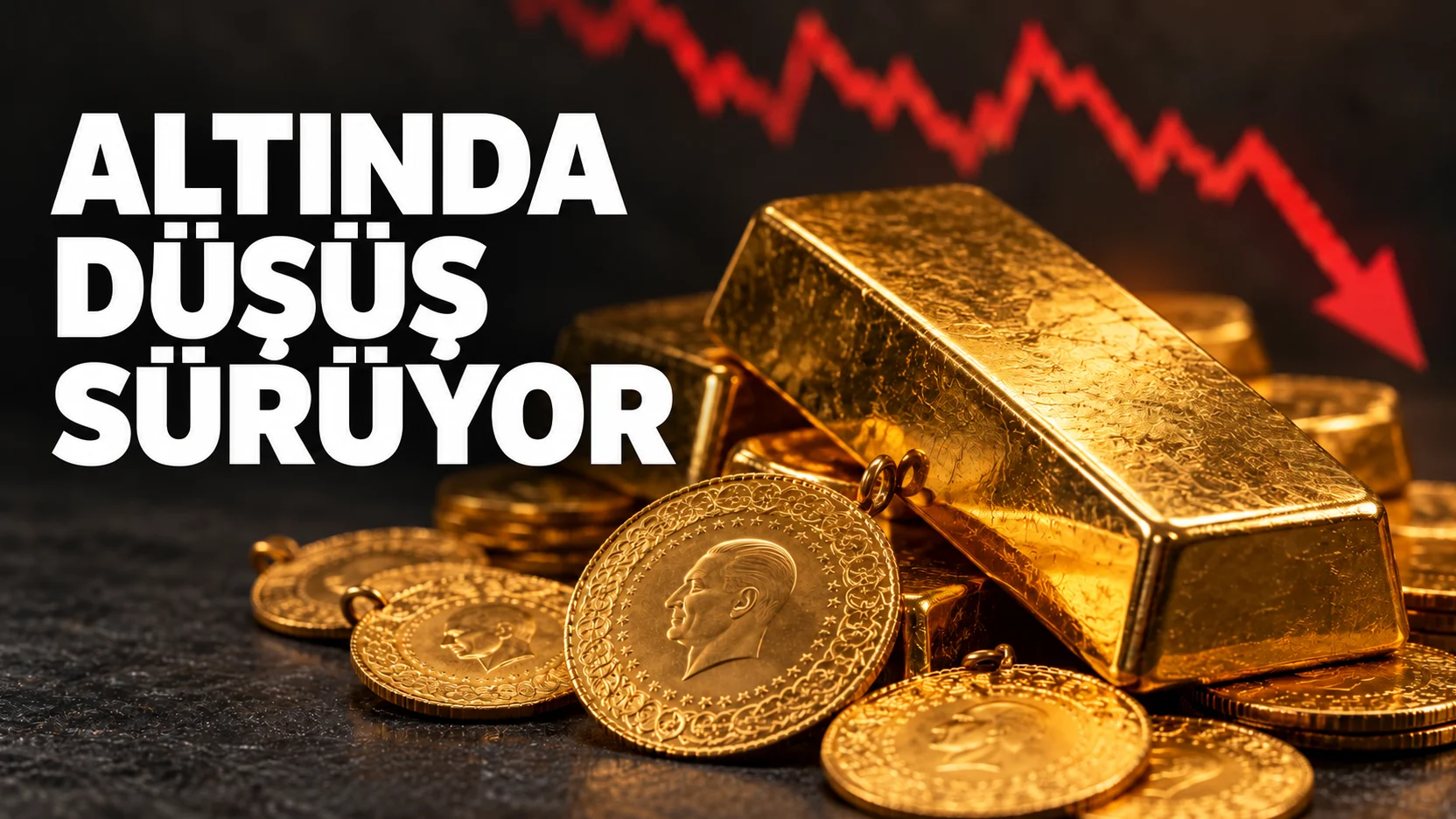 Altında Düşüş Sürüyor: Gram ve Çeyrek Altın Ne Kadar?